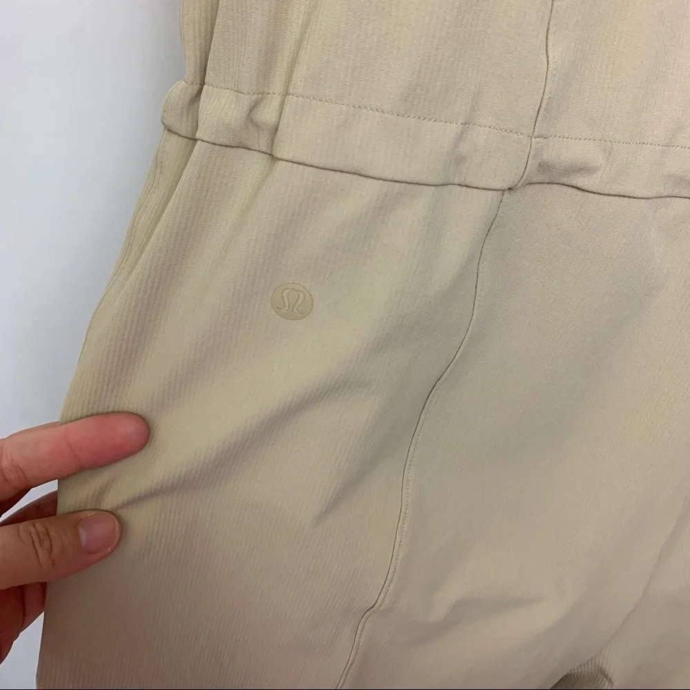 lululemon athletica Beige Short-Sleeve Utility Romper - Picture 6 of 10